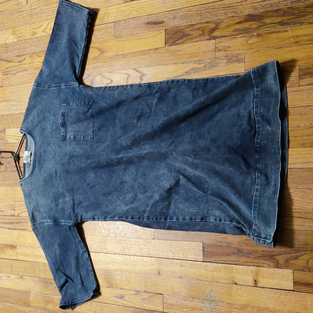 Midi Half sleeve Denim Dress S